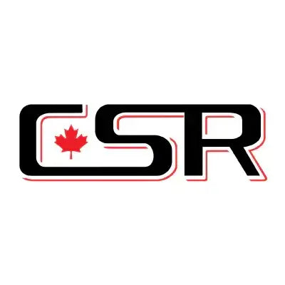 Black and red CSR logo with stylized maple leaf in C, TN Nursery on Forbes