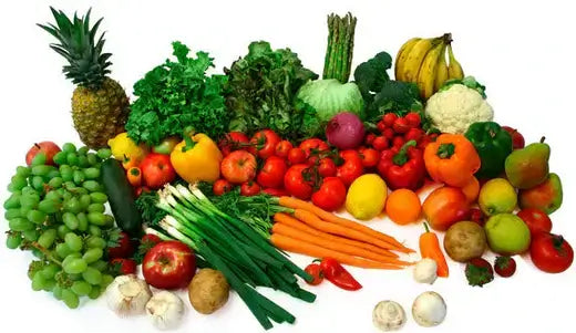 Vibrant fresh produce including pineapple grapes tomatoes carrots and leafy greens from TN Nursery