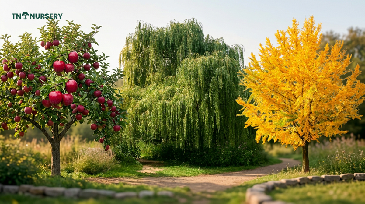 Complete Fruit Tree Guide: Apple, Willow, Ginkgo