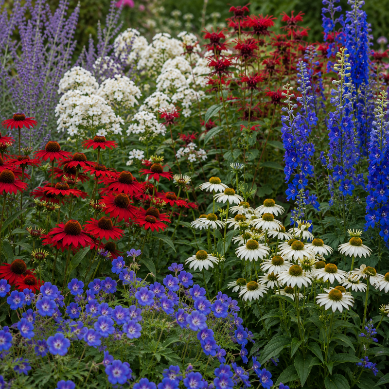 15 Red White and Blue Perennials