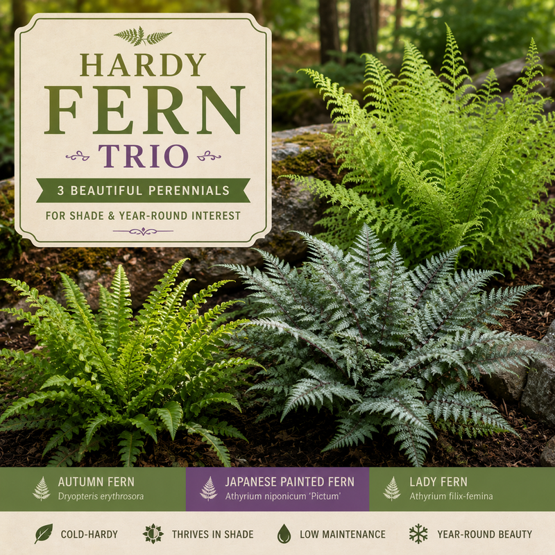 Hardy Fern Trio