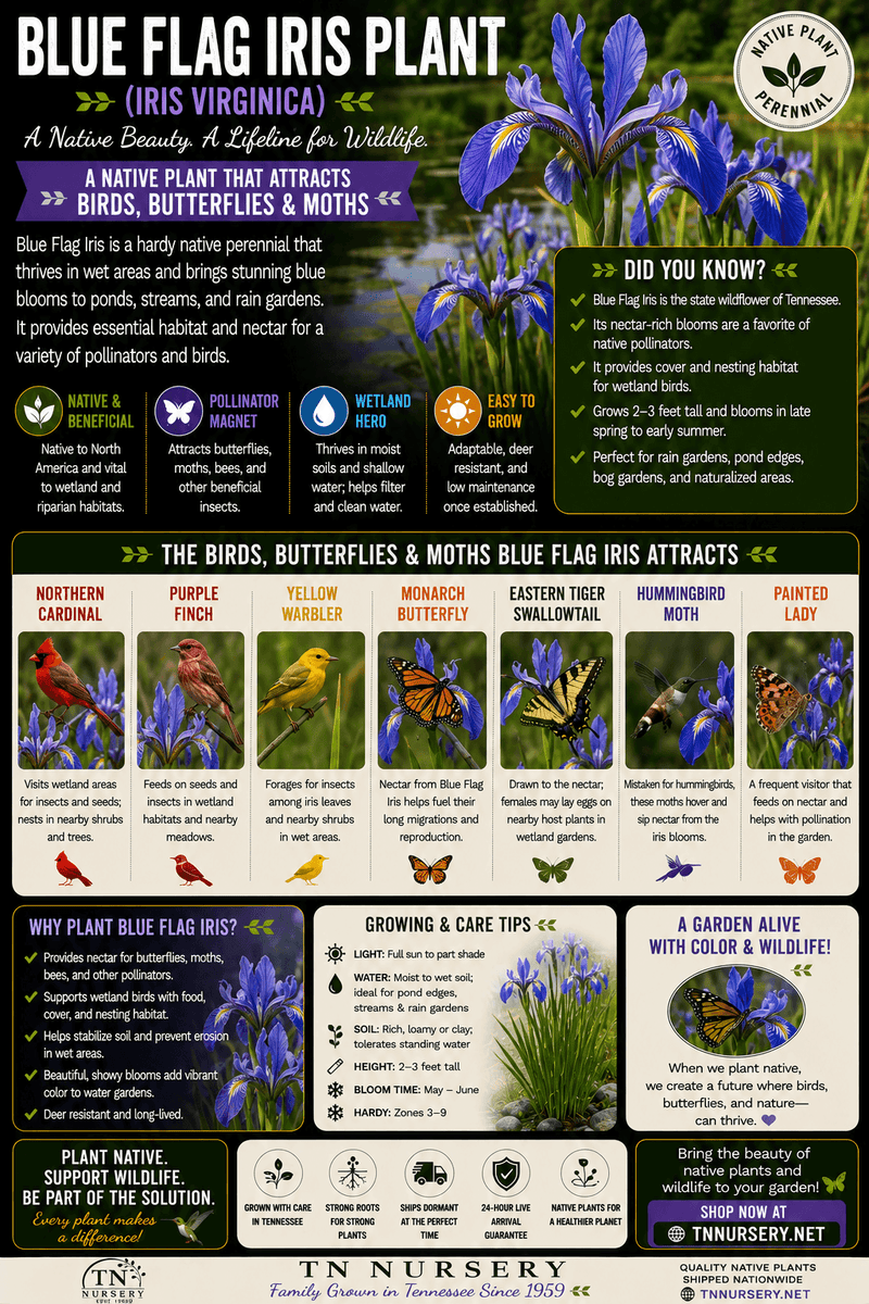 Blue Flag Iris Plant