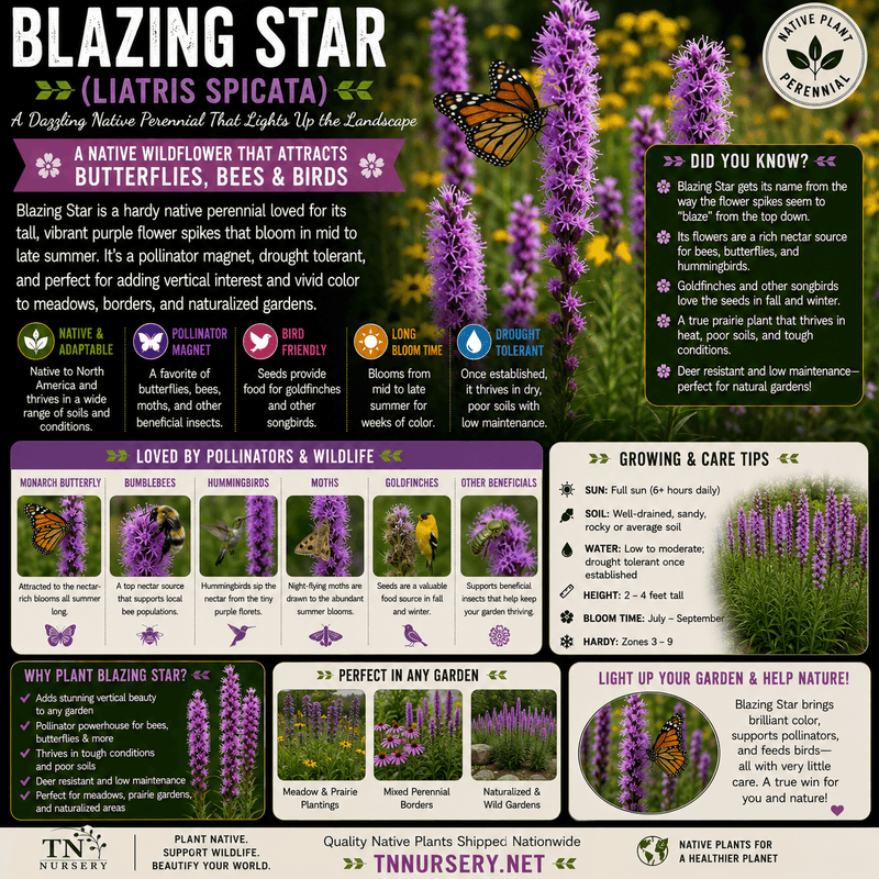 Blazing Star Liatris Plant - TN Nursery