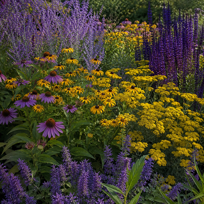 10 Purple & Gold Perennials - TN Nursery