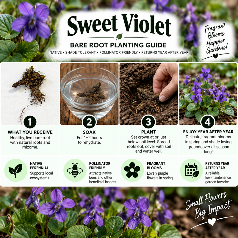 Sweet Violet planting guide - TN Nursery